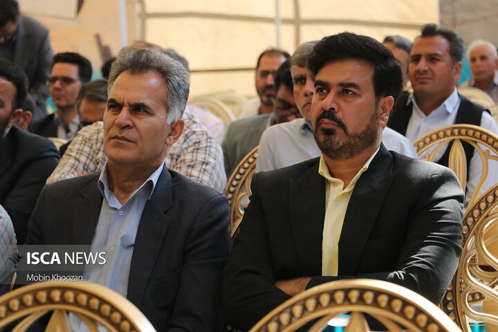 مراسم افتتاح مخزن ۱۵ هزار متر مکعبی شهید موسوی شهر یزد