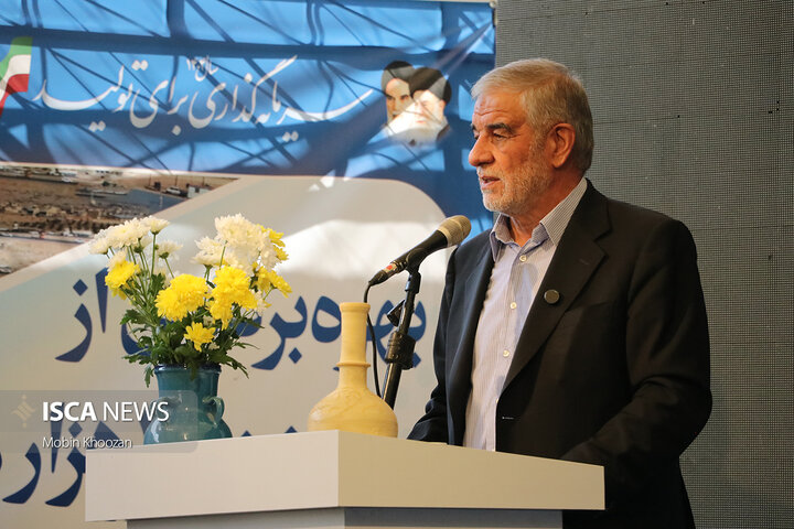 مراسم افتتاح مخزن ۱۵ هزار متر مکعبی شهید موسوی شهر یزد