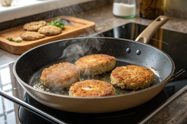 آموزش آشپزی / طرز تهیه کتلت سوسیس؛ غذای سریع و خوشمزه + عکس مراحل