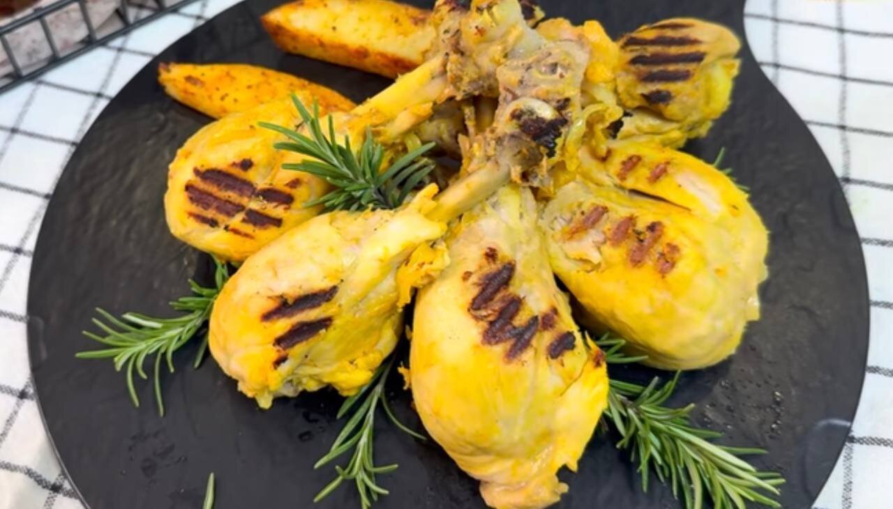 آموزش آشپزی / طرز تهیه مرغ دوغی خوشمزه با زعفران و کره