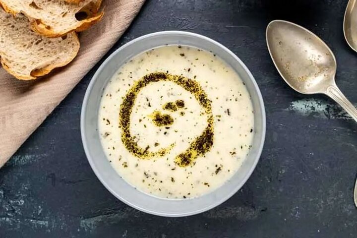 آموزش آشپزی / طرز تهیه سوپ ماست ارمنی