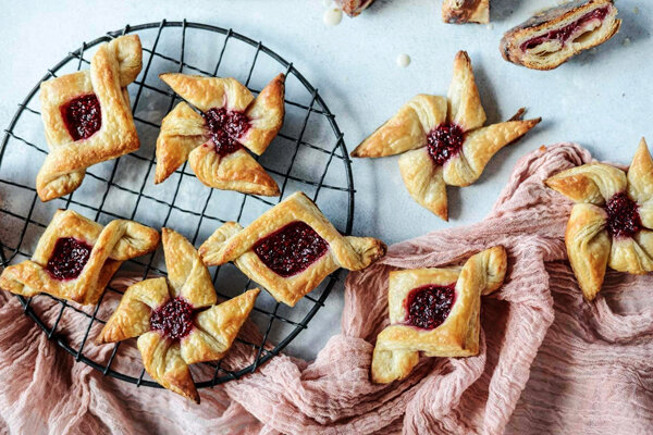 آموزش شیرینی پزی / طرز تهیه شیرینی دانمارکی در ماکروفر