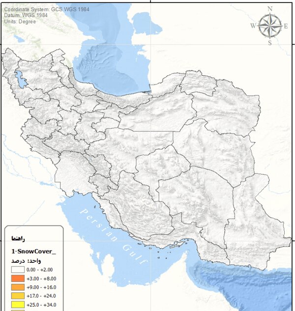 برف در ایران ناپدید شد