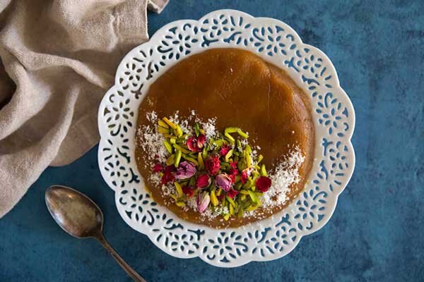 آموزش شیرینی پزی / طرز تهیه حلوای اوماج با شیره انگور + تمام نکات