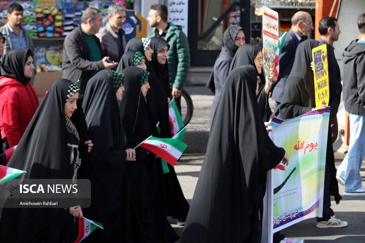 خروش اردبیلی ها در روز استکبارستیزی