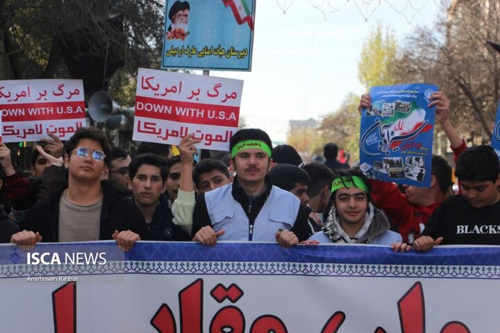 خروش اردبیلی ها در روز استکبارستیزی