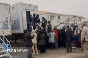 ارائه خدمات درمانی رایگان در بیمارستان صحرایی «برکت» در شهر مهرگان