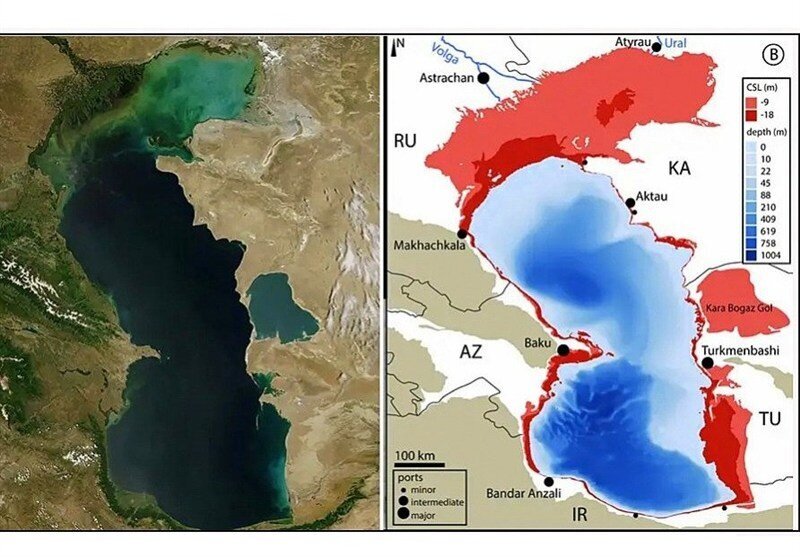 دریای خزر با خطر خشک شدن کامل مواجه است؟