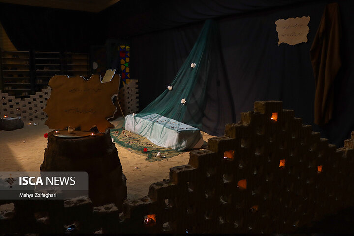 مراسم ایام فاطمیه در دانشگاه آزاد اسلامی یزد