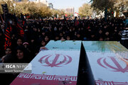 پیکر ۲ شهید سرافراز در نهاوند تشییع شد