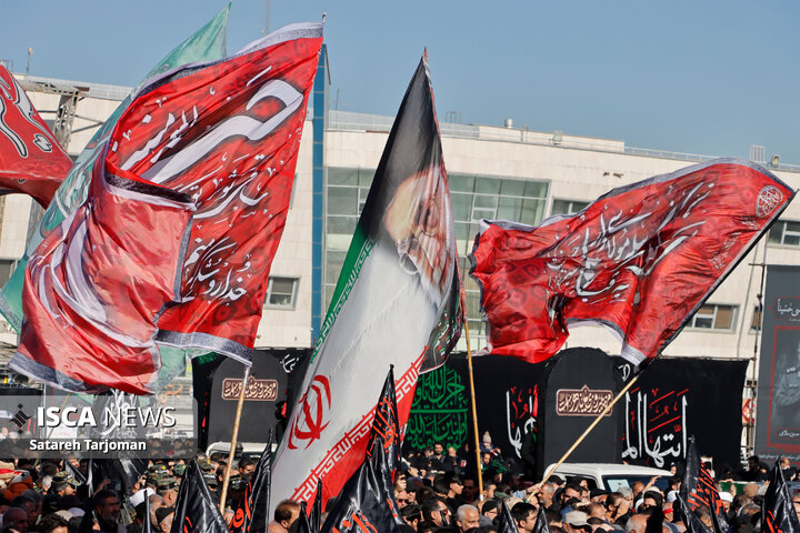 تشییع پیکر مطهر ۱۳ شهید گمنام دوران دفاع مقدس در مشهد