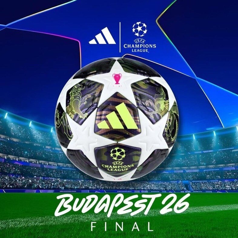 رونمایی رسمی از توپ فینال لیگ قهرمانان اروپا + عکس