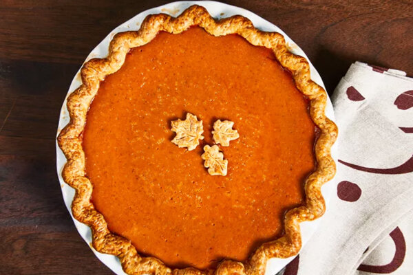 آموزش شیرینی پزی / طرز تهیه پای کدو حلوایی با رنگ و طعم عالی