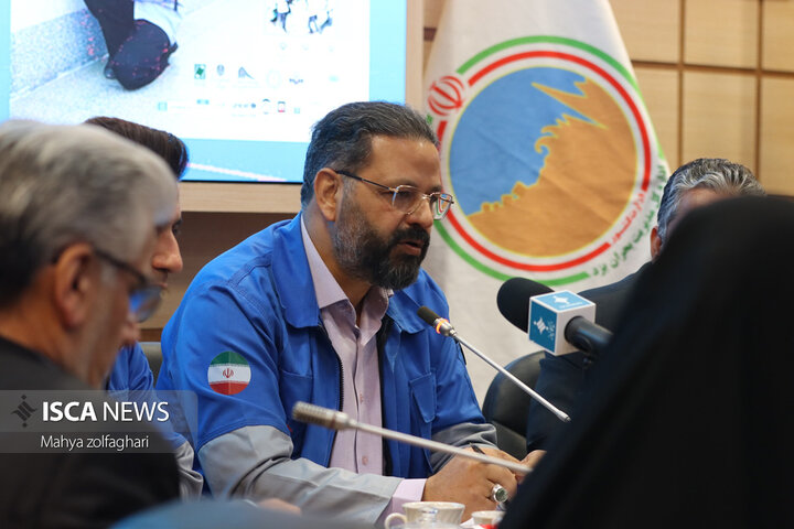 نشست خبری مدیران کل برگزار کننده بیست و هفتمین مانور سراسری زلزله مدارس استان یزد