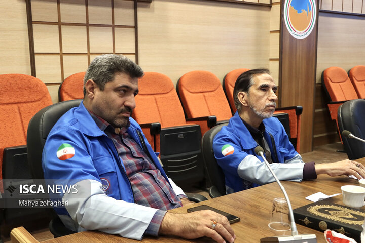 نشست خبری مدیران کل برگزار کننده بیست و هفتمین مانور سراسری زلزله مدارس استان یزد