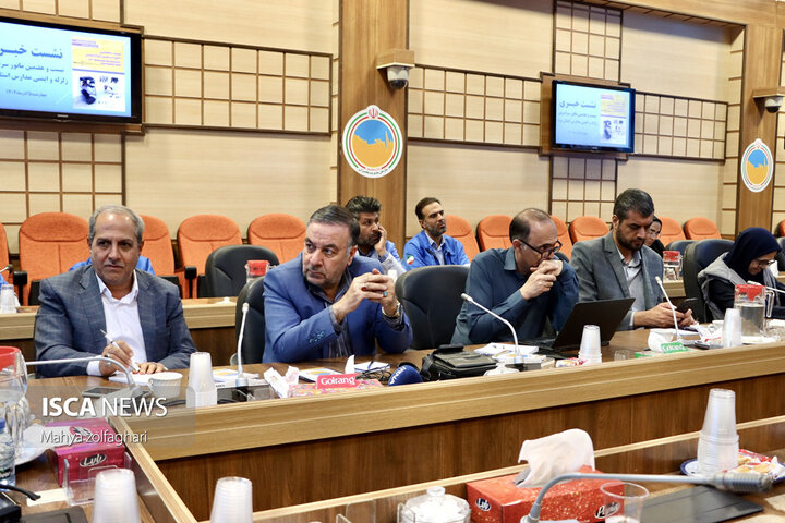 نشست خبری مدیران کل برگزار کننده بیست و هفتمین مانور سراسری زلزله مدارس استان یزد