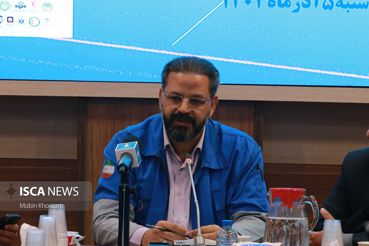 نشست خبری مدیران کل برگزار کننده بیست و هفتمین مانور سراسری زلزله مدارس استان یزد