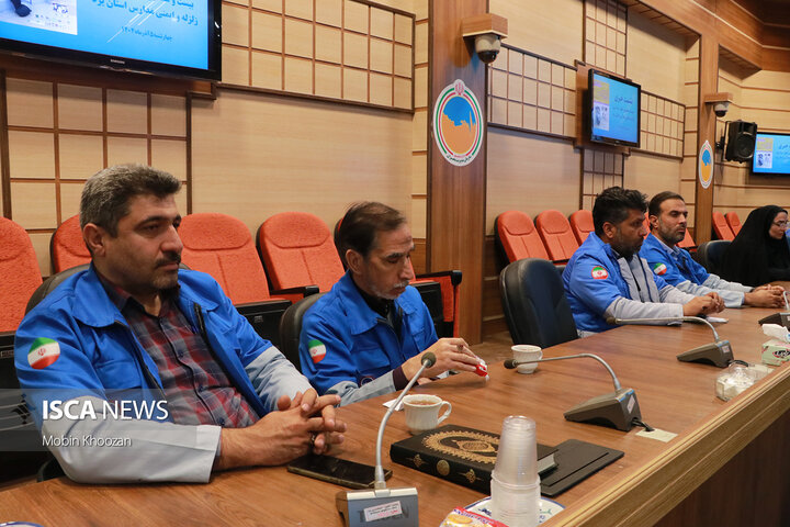 نشست خبری مدیران کل برگزار کننده بیست و هفتمین مانور سراسری زلزله مدارس استان یزد