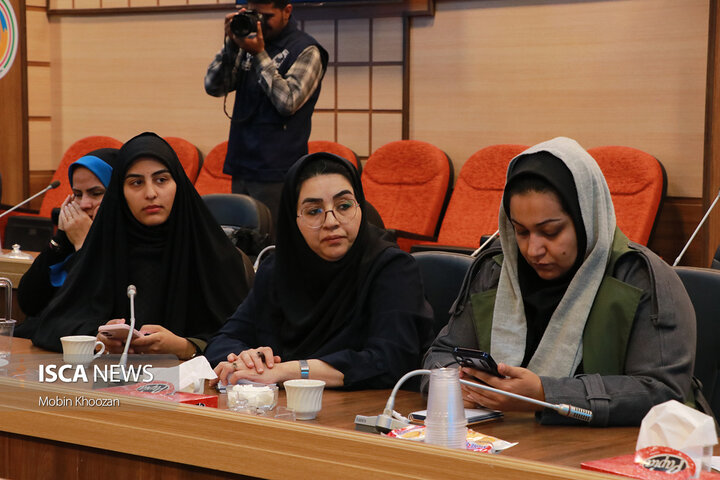 نشست خبری مدیران کل برگزار کننده بیست و هفتمین مانور سراسری زلزله مدارس استان یزد