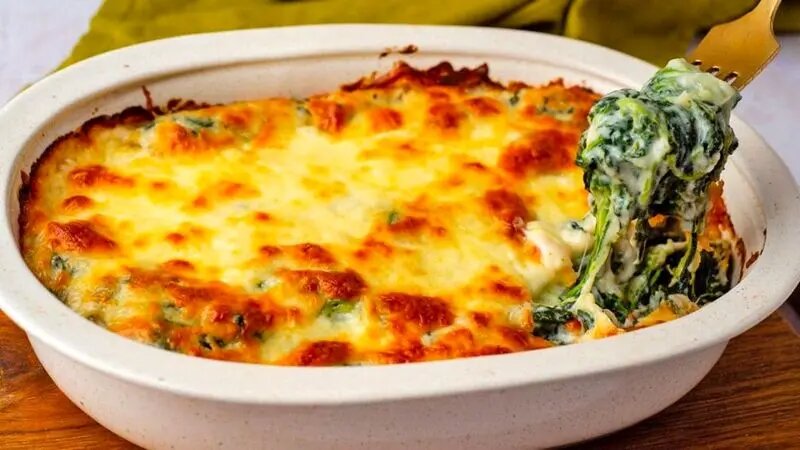 آموزش آشپزی / طرز تهیه گراتن اسفناج؛ غذای شیک و مقوی