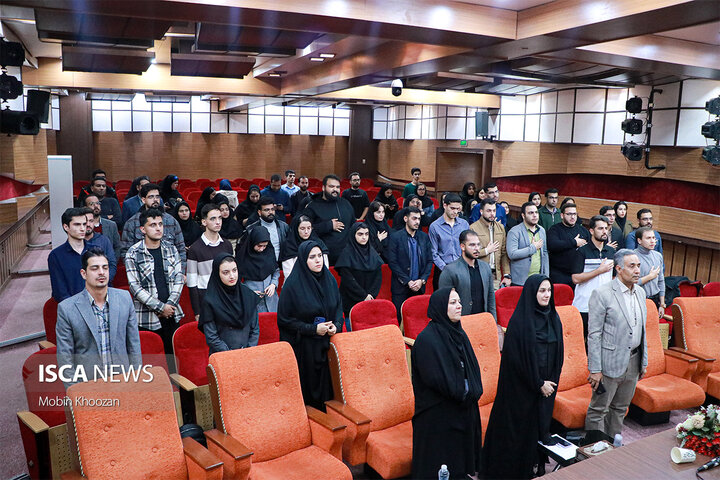 آیین تکریم و معارفه دبیران انجمن‌های علمی در دانشگاه آزاد اسلامی  یزد