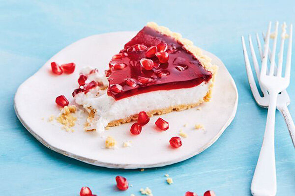 آموزش شیرینی پزی / طرز تهیه چیز کیک انار مخصوص شب یلدا راحت و بدون فر