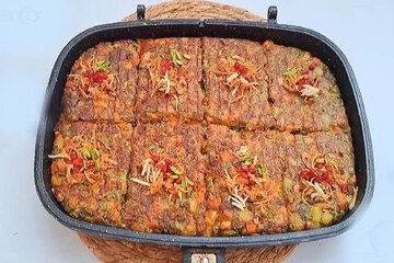 آموزش آشپزی / طرز تهیه کوکوی هفت پیکر تبریزی
