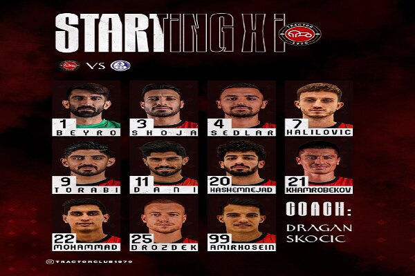 ترکیب تراکتور برابر استقلال خوزستان اعلام شد