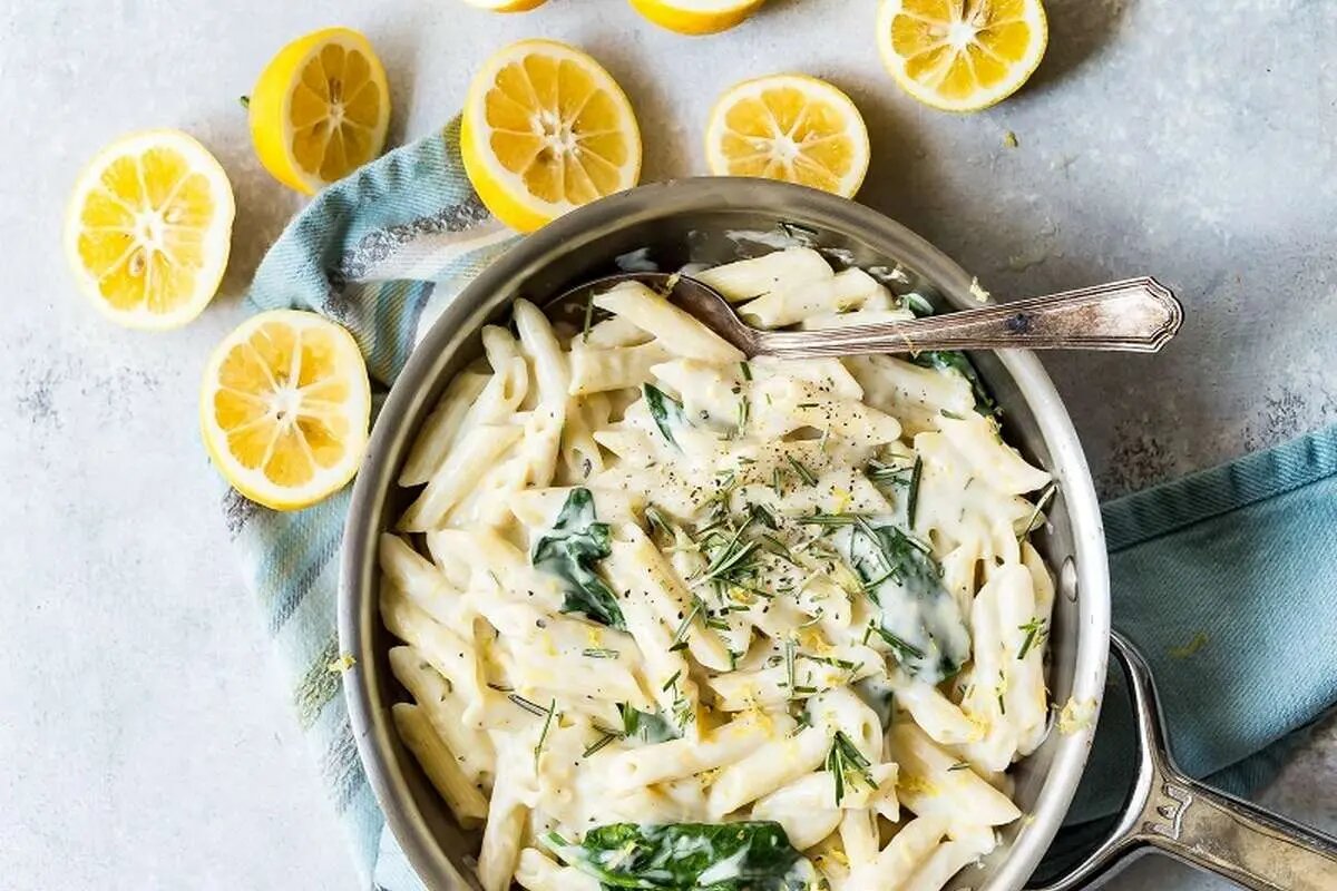 آموزش آشپزی / طرز تهیه پاستای مرغ و لیمو به روشی آسان