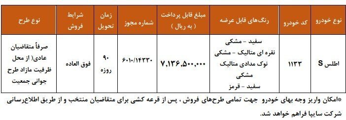 فروش فوق العاده خودروی پرطرفدار سایپا + جزئیات