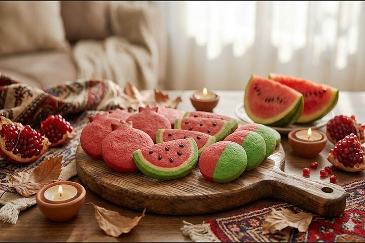 آموزش شیرینی پزی / طرز تهیه کوکی یلدایی ساده و آسان به سبک قنادی‌ها