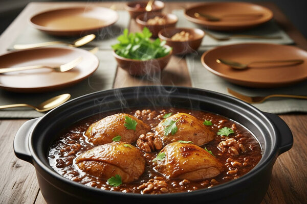 آموزش آشپزی / طرز تهیه فسنجان با مرغ با ساده‌ترین دستور پخت