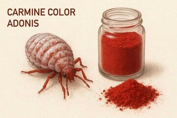 تأیید استفاده از رنگ پوست حشرات در مواد غذایی