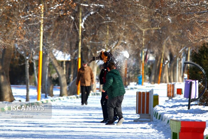 یک روز برفی در اردبیل