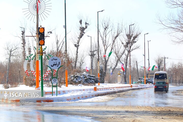 یک روز برفی در اردبیل