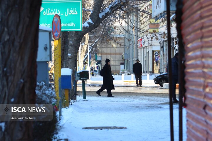 یک روز برفی در اردبیل