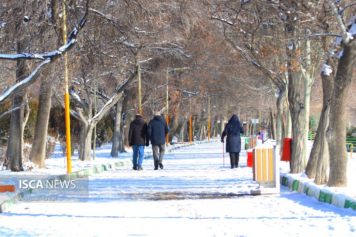 یک روز برفی در اردبیل