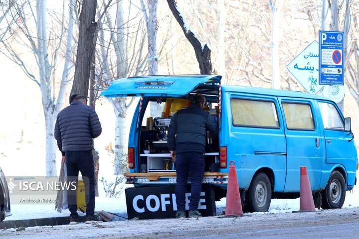 یک روز برفی در اردبیل