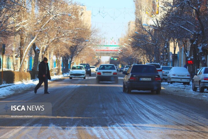 یک روز برفی در اردبیل