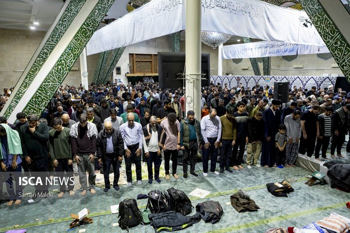مراسم معنوی اعتکاف در مسجد دانشگاه تهران