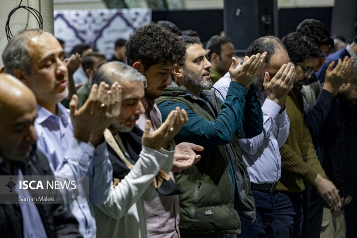 مراسم معنوی اعتکاف در مسجد دانشگاه تهران