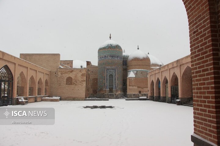 بارش برف زمستانی در اردبیل