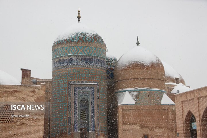 بارش برف زمستانی در اردبیل