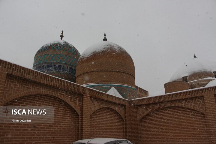 بارش برف زمستانی در اردبیل