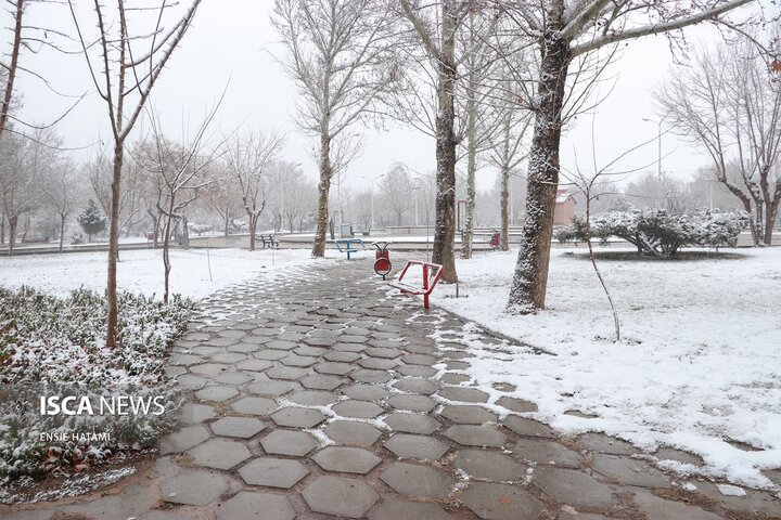 بارش برف در بجنورد