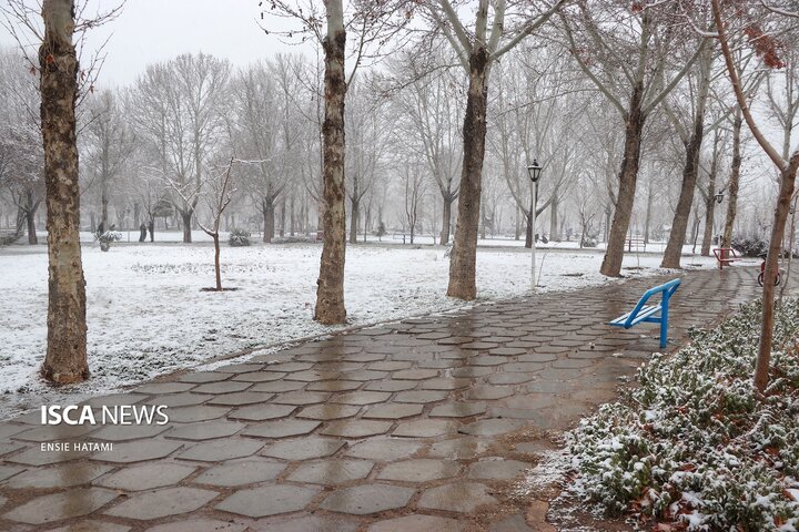 بارش برف در بجنورد