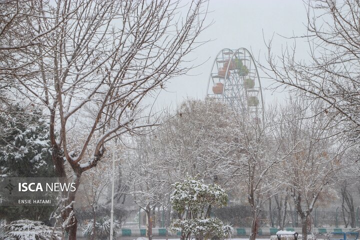 بارش برف در بجنورد