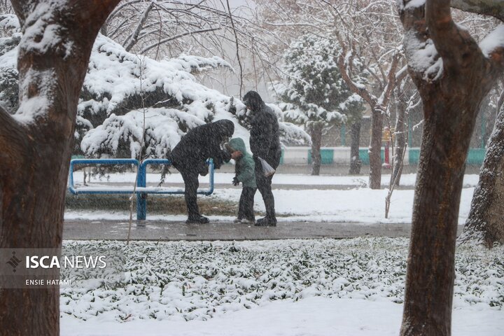 بارش برف در بجنورد