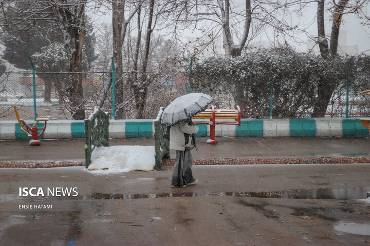 بارش برف در بجنورد