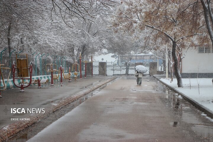 بارش برف در بجنورد